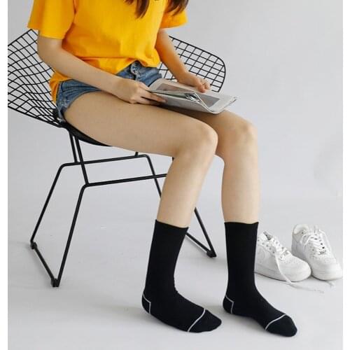 5Pairs/Lot Men Women Cotton Socks Lovers Spring Color Shaped Stretch Wholesale Crew High Sport Femme Street Casual