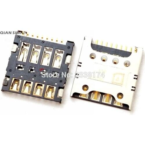 QiAN SiMAi 2PCS/Lot For LG F240L/S/K G2 E980 E988 F320 D415 E985T New Sim Card Slot Socket Reader Holder Tray Repair Parts