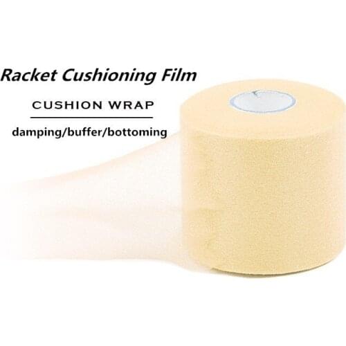 Badminton Tennis Squash Racket Handle Sweatband Thin Shock Absorption Buffer Bottom Film 27M*7CM Racquets Protector Q1297CMB