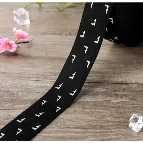 4cm Width DIY Sewing Decoration Triangle Jacquard Elastic Ribbon Underwear Rubber Band Garment Webbing Pants Trims