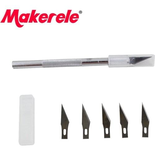 5 Blades Wood Carving Tools,Blade Knife Wood Paper Cutter Pen Knives Scalpel,Craft Sculpture Engraving Knife DIY Hand Tool