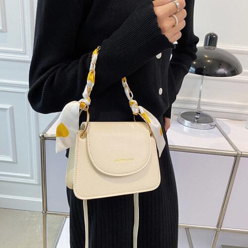 Shoulder Bag Female Purse Designer Crossbody Bag Handbag Backpack Chain Ribbon Fashion PU Leather Simple 2021 All-match Texture