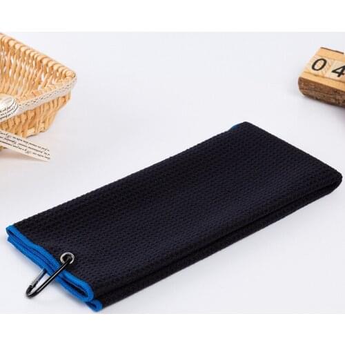 Superfine Fiber Swimming Golf Towel Light Weight Quick Drying Yoga Sports Towel Easy Clean Hiking Running Towel With Carabiner