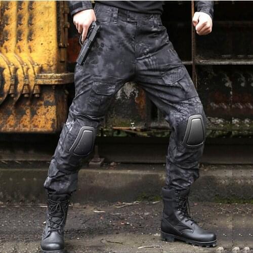 TAK YIYING Tactical Pants Military Pants Men Camouflage Pantalon Frog Pants Knee Pads Work Trousers Army Hunter SWAT Pants