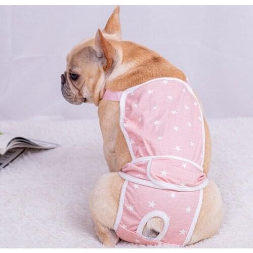 Pet Dog Physiological Pants Diaper Sanitary Washable Female Dog Teddy Corgi French Bulldog Panties Shorts Underwear Puppy Briefs