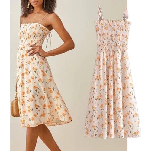 Dave&Di Ins Fashion Blogger Vinatge Vestidos De Fiesta De Noche Indie Folk Sexy Spghetti Strapless Summer Dress Women Vestidos