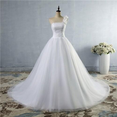 ZJ9063 Hot Sale Real Picture Organza Bridal Gown Sweetheart Ruffles Vintage Wedding Dress Plus Size