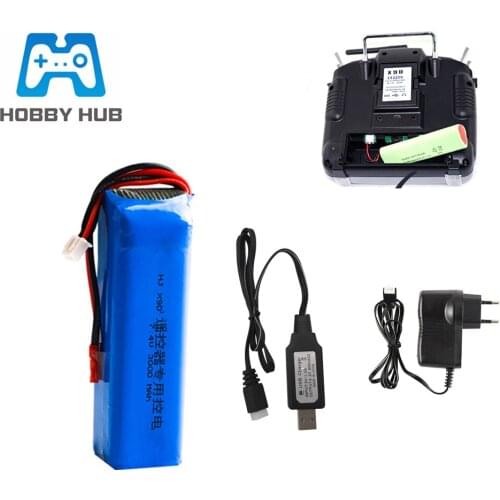 7.4V 3000mAh Lipo Battery For Frsky Taranis X9D Plus Transmitter Remote Controller Part 2s 7.4v rechargeable battery charger set