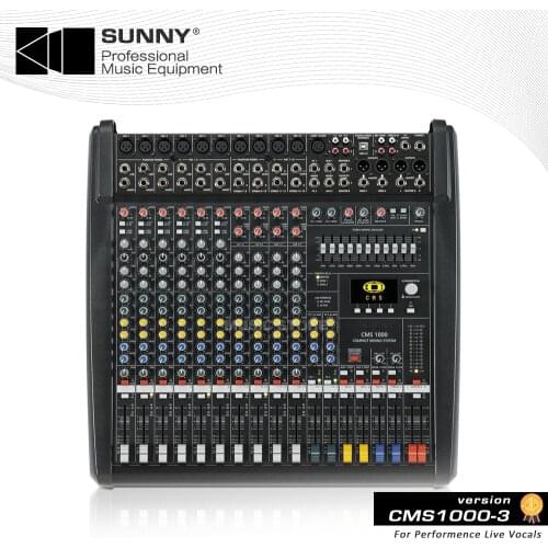 Dynacord CMS 1000-3 10 Channel Audio Mixer CMS1000-3 Professional Mixing Console Amplifier CMS1000 48V Phantom