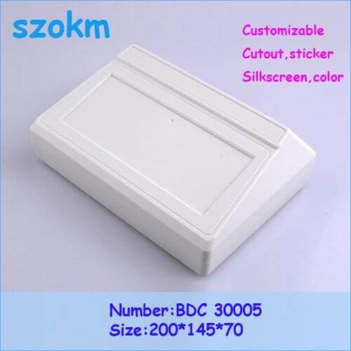 Free shipping szomk diy electronic plastic box (1 pcs) 200*145*70mm desktop instrument electronics box boxes plastic case