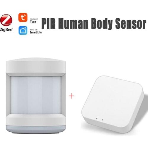 Tuya ZigBee WiFi Human Body Sensor Wireless Smart Body Movement PIR Motion Sensor Zigbee Use With Gateway Tuya Smart Life App