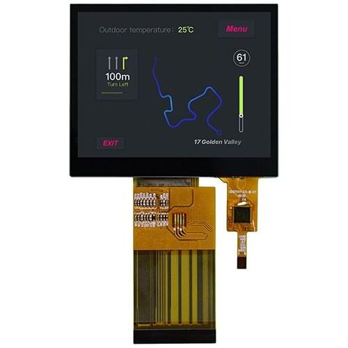 3.5 inch capacitive touch screen with SPI+RGB interface TFT and IC2 interface capacitive touch screen