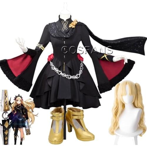 FGO Fate Grand Order Ereshkigal Coat Dress Uniform Outfit Anime Cosplay Costumes Halloween cosplay costume wig shoes headwear