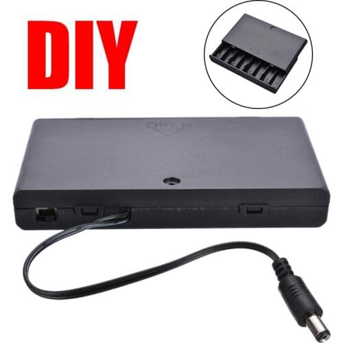 Newest 8 Slot AA Battery Holder Case Box Batteries Storage Protective Boxes with ON-OFF Switch High Quality Battery Accessories