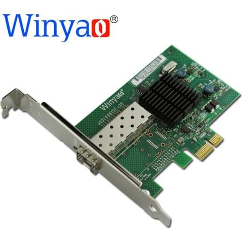 Winyao WY576F1SFP PCI-E X1 Gigabit fiber network card Optical fiber engineering FTTD diskless