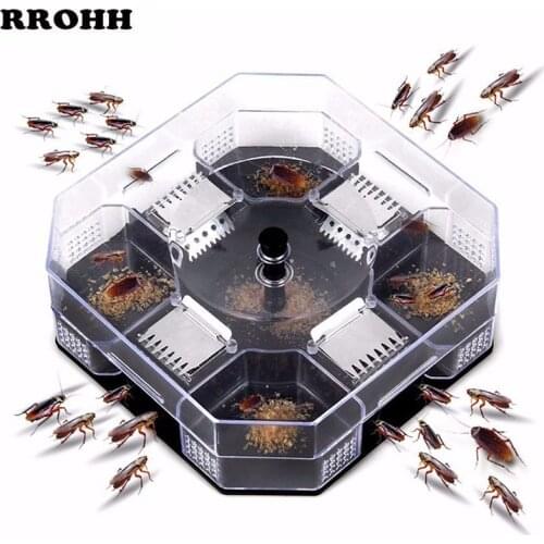 Hot Sale Effective Cockroach Trap Box Cockroach Catcher Cockroach Killer Bait Reusable Trap No Pollution For Home Kitchen