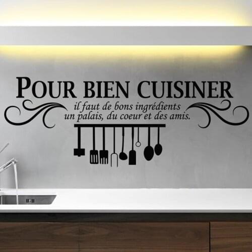 Good chef Art Stickers Restaurant Kitchen Bar Removable Vinyl Wall Stickers DIY Home Decor Waterproof Wallpaper JG3147