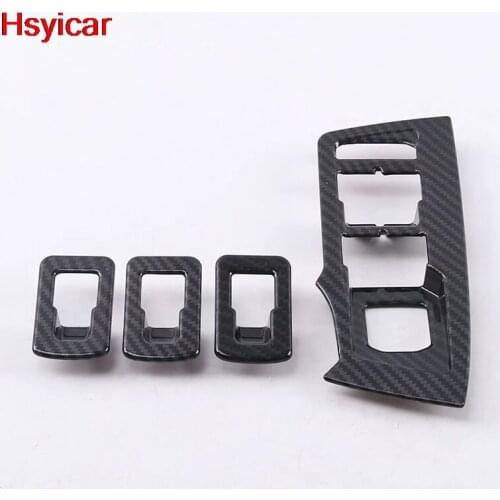 Hsyicar For Volkswagen Tiguan MK2 2017 2018 2019 Door Armrest Window Switch Button Sticker Cover Trim Interior Accessories ABS