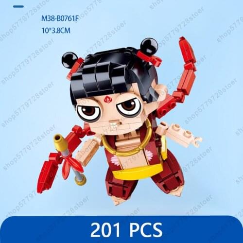 SLuban Monkey king Wukong Q version Westward Journey Boy Childrens Building Block Model Toy Minifigures Toys Gifts for Children