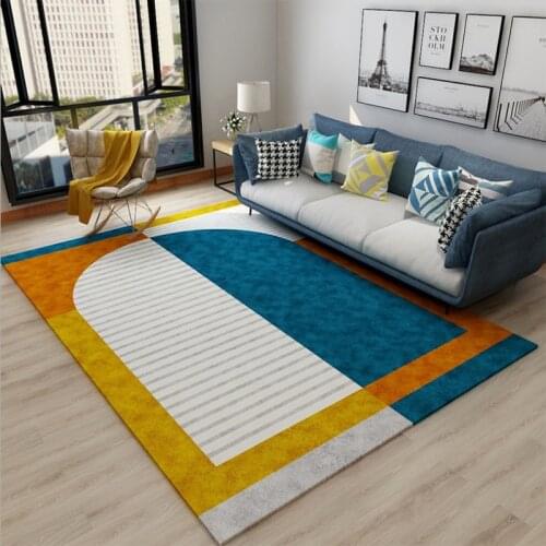 Bohemian style carpet table bedside childrens play mat modern geometric printing non-slip carpet living room/bedroom can be cus