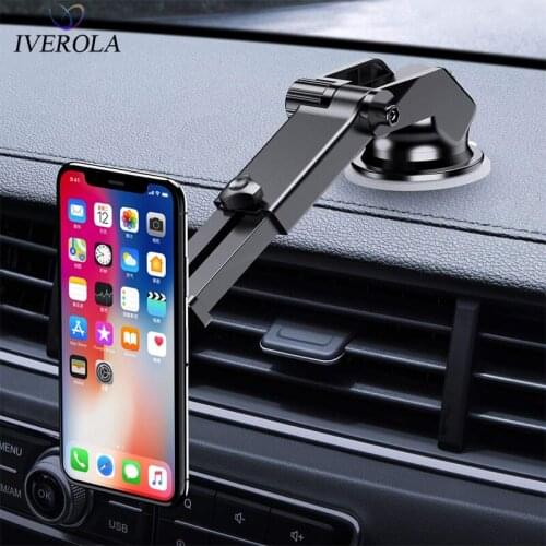 Univerola Magnetic Car Phone Holder Mobile Phone Stand Holder for Car Windscreen Dashboard Strong Magnet Stand for iPhone X 8