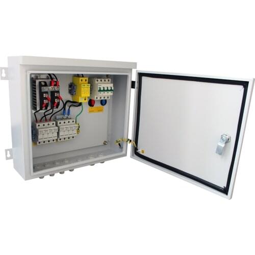 ManHua Anti lighting Solar PV Array Combiner Box 4 strings For Solar Energy System