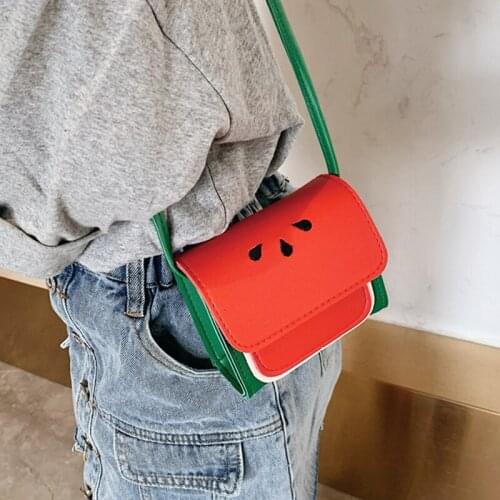 Cute Childrens Shoulder Bag Messenger Watermelon Mini Fashion Casual Baby Girls Coin Purse Small Square Bag Wallet