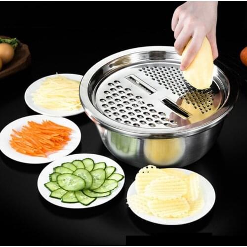 26cm Multifunctional Grater Wire Throwing Tray Vegetables Fruit Noodles Drain Basket Drain Basin Small Side Solid Basin