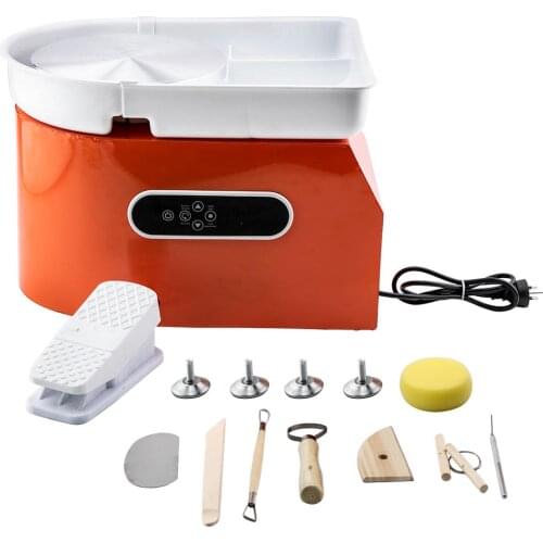Upgrade Version LCD Display 25CM 700W 220V Electric Pottery Wheel Machine Ceramic