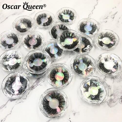 Wholesale 25mm Mink Lashes Suppliers 3D Mink Eyelash Natural False Eyelashes Fluffy 5D Lash Reusable Makeup Long Lasting Eyelash