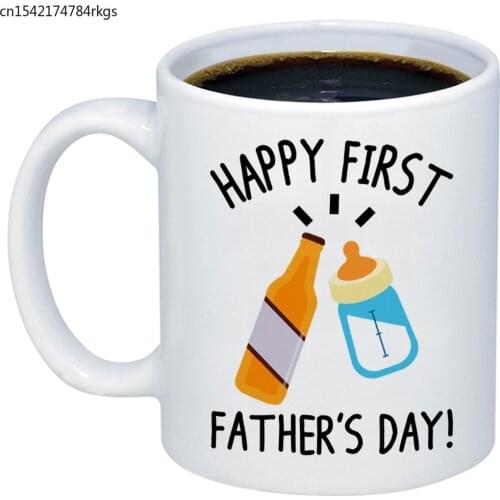 Fathers Day Gifts Happy 1st Fathers Day Coffee Mug Funny Cute Unique Gift
