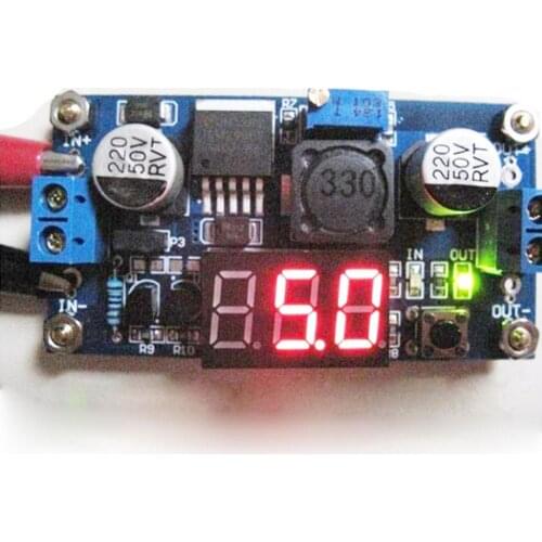 Buck Step-Down LM2596 Power Converter Module DC 2.5-40V to 1.25-37V Voltmeter