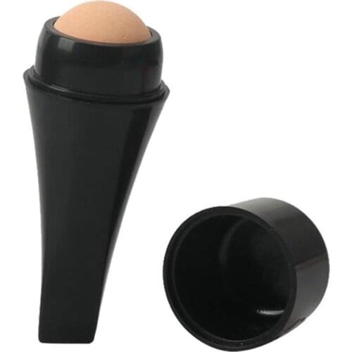 Portable Oil-Absorbing Volcanic Face Roller Shrink Pores Oil Control Reusable Facial Skincare Tool for Home Travel