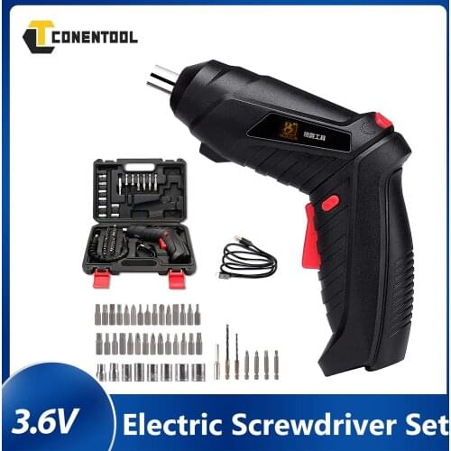 Portable Repair Tool Electric Screwdriver Set Cordless Electric Drill Screwdriver Set Maximum Screw Diameter ABS Material
