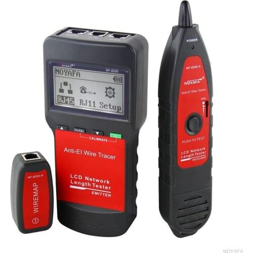 NF-8200 Professional LAN Tester RJ45 Cable Length Tester Network Monitoring Wire Tracker Anti-Interference Tone Tracer