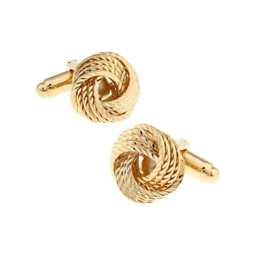 HYX Luxury shirt Gold kont cufflink for mens Brand cuff buttons cuff links High Quality abotoaduras Jewelry