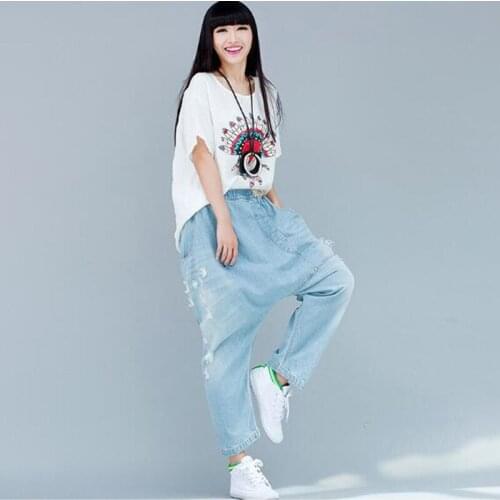 Женские укороченные джинсы SHIERXI China At AliExpress