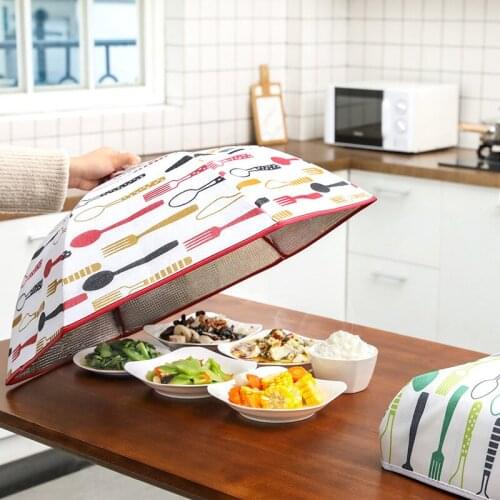 Home Heat Preservation Folding Dish Cover Kitchen Heat Preservation Food Cover Vegetable Umbrella Food Cover Kitchen Tools