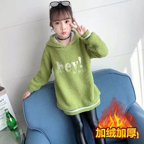 Teenage Girls Sweatshirt Kids Hoodies Letter Autumn Girls Clothes Sweater Children Costume School Girls Outfits 12 Year