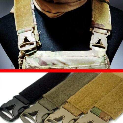 Tactical Quick Release Removal Buckle with Hook & Loop For Tactical AVS Vest Shoulders