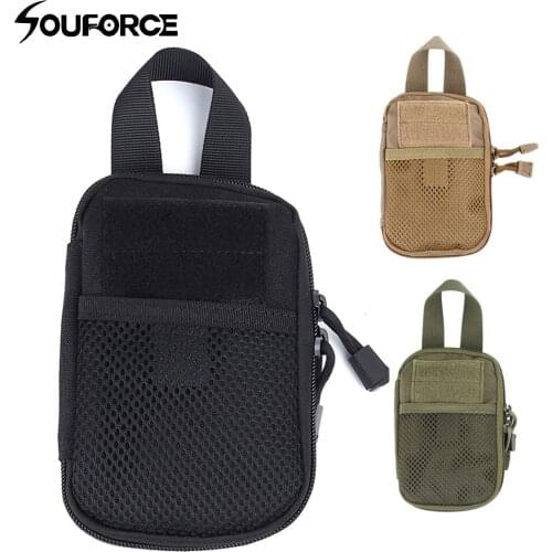 3 Color Tatical Camouflage EDC Tool Phone Bag Attachment Molle System 600D Nylon Material Gun Accessory for Hunting