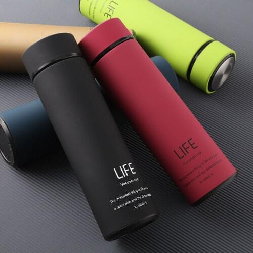 Vacuum Flask Thermos Mug Coffee For Tea Stainless Steel Cup Portable Car Insulated Bottle Travel Thermal Mug 500ml Gift