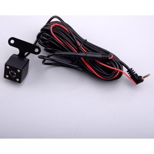 Universal LED 2.5mm Jack Car Reverse Rear View Backup Parking Camera Driving Recorder 4 Pin Black