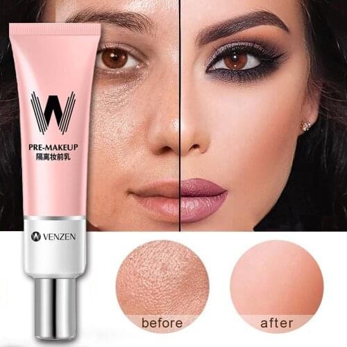 W Primer Air Fit Pore Face Primer Makeup Base Concealer Rose Essence Pore Away Foundation Oil Control Facial Matte Primer Korean