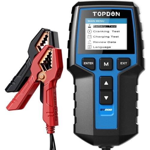 12V 24V Car Truck Battery Tester with Printer TOPDON BT200 is 2020 newest product for many cars