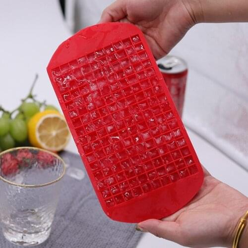 1X1cm Silicone Fruit Ice Cube Maker DIY Creative Small Ice Cube Mold Square Shape Kitchen Accessories 160 Grids Ice Cube Tray