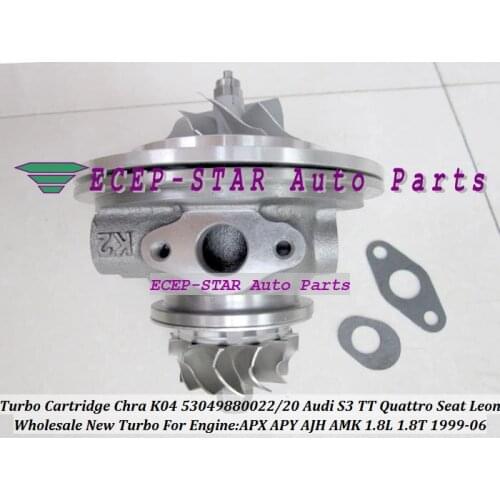 Free Ship Turbo Cartridge CHRA K04 53049880022 53049700022 53049700020 53049880020 For Audi S3 Qua-ttro TT AJH AMK APX 1.8L 1.8T