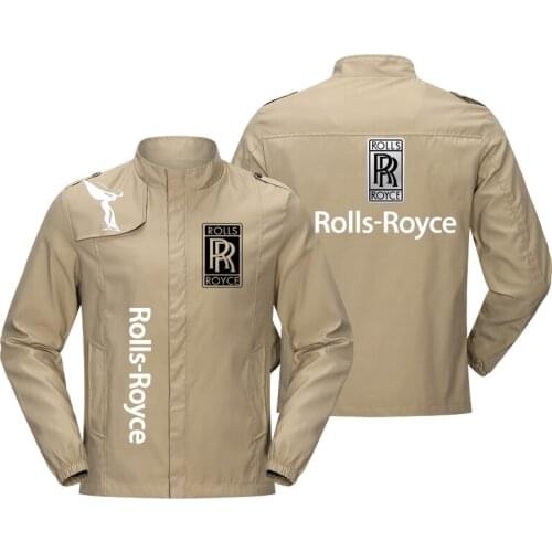 Brand high-end mens motorcycle jacket, fashion printed logo design, collar zipper jacket, outdoor sports leisure windproof