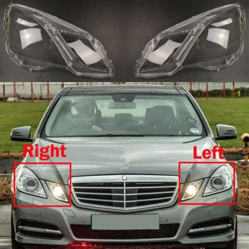Car Headlight Cover For Mercedes-Benz E-Class W212 E250 E260 E300 E350 E400 E500 E550 2010-2013 Lampshade Glass Shell Lampcover