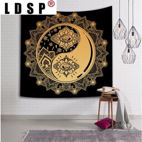 LDSP Tapestry Sun Moon Mandala Wall Hanging Sleeping Pad Sandy Beach Throw Towel Rug Blanket Camping Tent Wall Cloth Decor